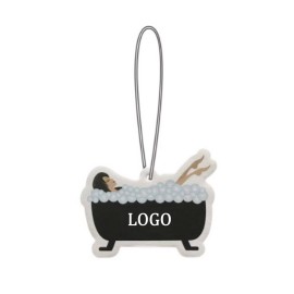 Logo Branded Bathtub Shaped Car Paper Air Freshener