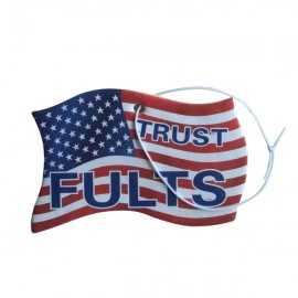 America Flag Air Freshener with Logo