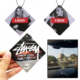 Rhombus Shape Home And Car Air Freshener with Logo