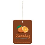 2.75" x 3.5" Paper Air Freshener Tag - Rectangle with Logo