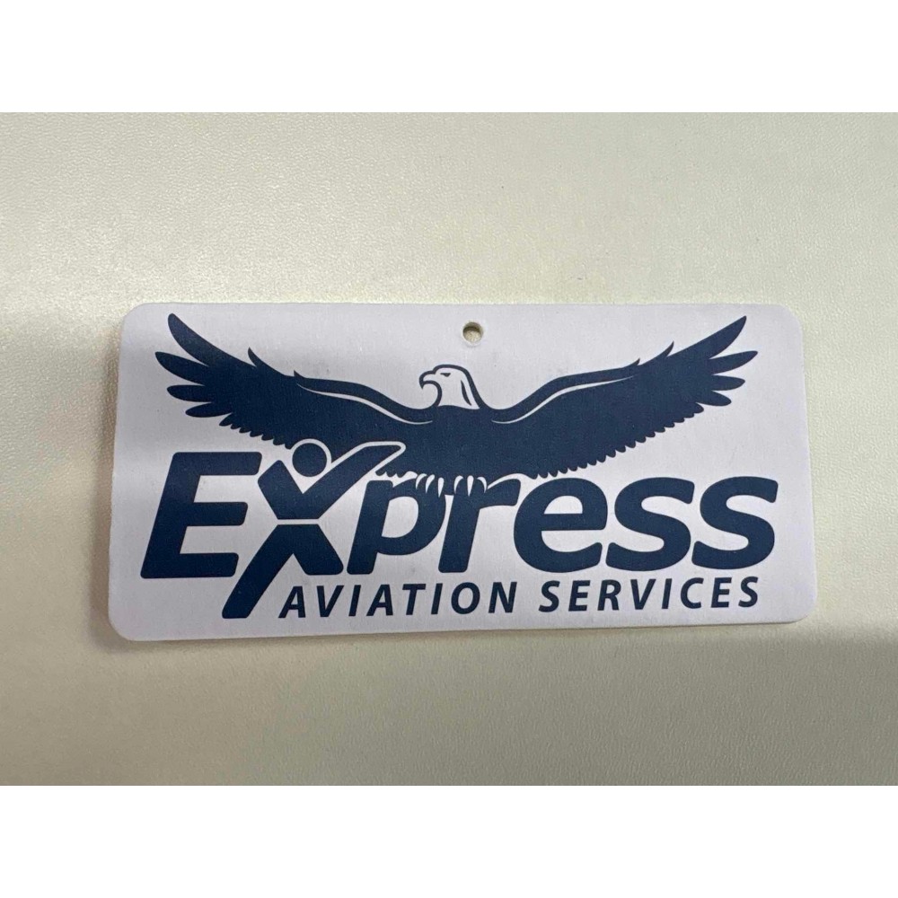 3.5'' X 2'' Rectangle Shaped Air Freshener with Logo