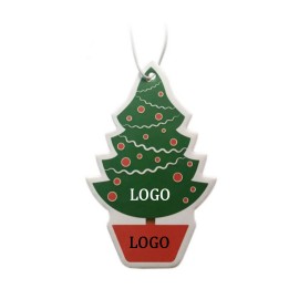 Christmas Tree Shaped Car Air Freshener with Logo
