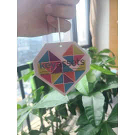 Personalized Diamond Shaped Air Freshener