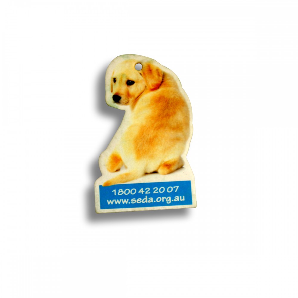 Dog Shape Air Freshener with Logo