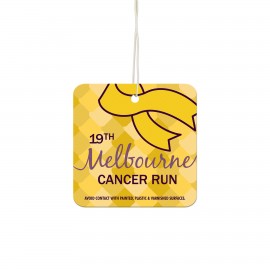 Square (Round Corners) Shaped Air Fresheners with Logo