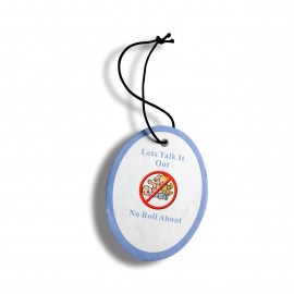 Ellipse Shape Air Freshener with Logo