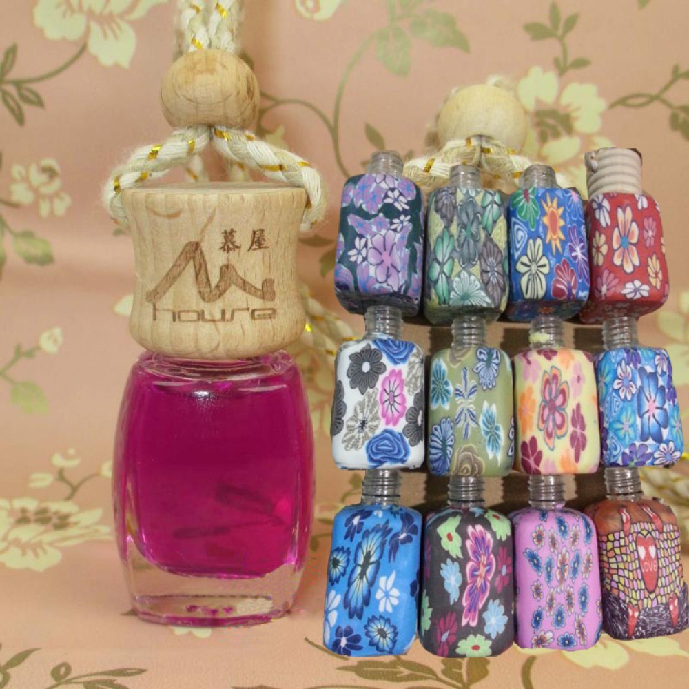 Custom Printed 12ml Polymer Clay Air Freshener Bottle/ Car Accessory Custom Printed 12ml Polymer Clay Air Freshener Bottle/ Car Accessory