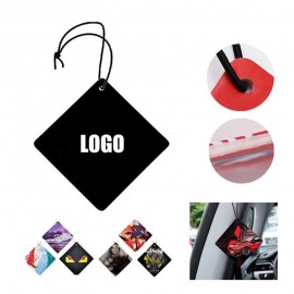 Custom Shaped Double-Sided Cotton Paper Hanging Car Air Freshener with Logo
