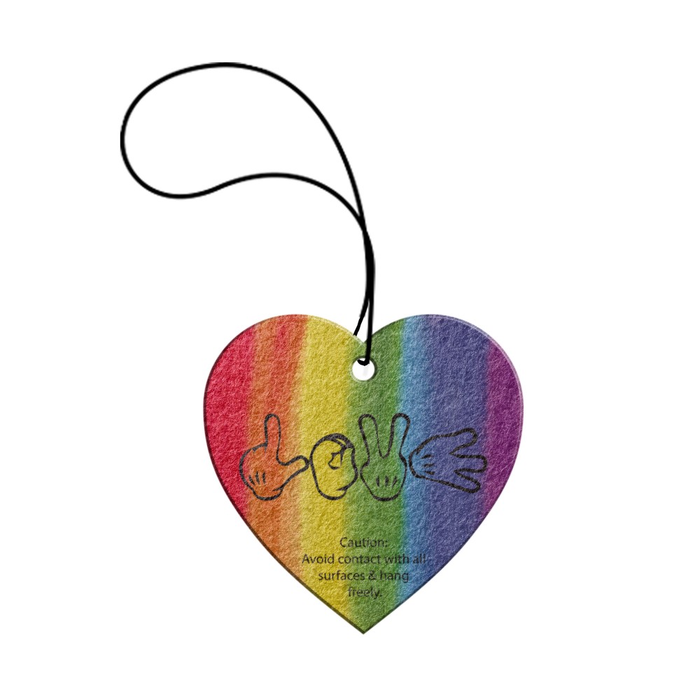 Promotional Tek-Scents Air Freshener- Heart