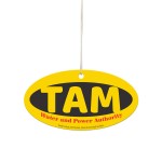 Longer Horizontal Oval Shaped Air Fresheners with Logo