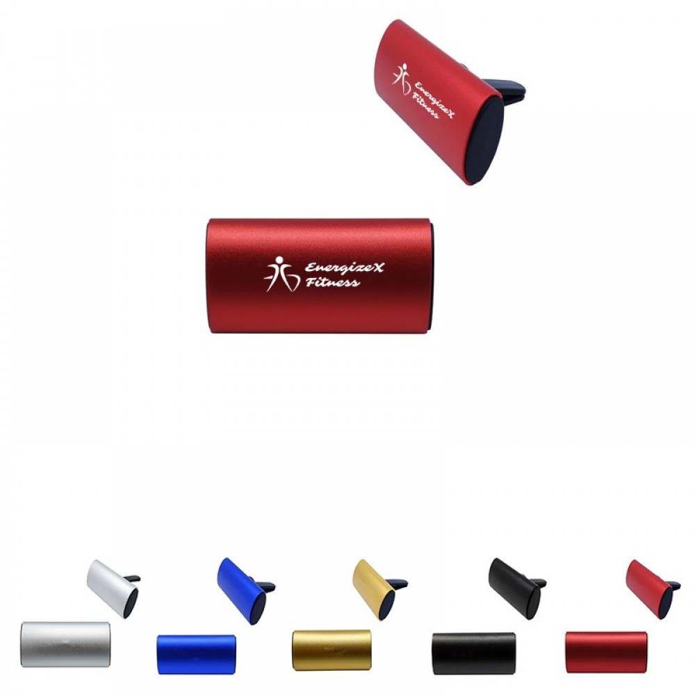 Clip Air Freshener with Aluminum Cover with Logo