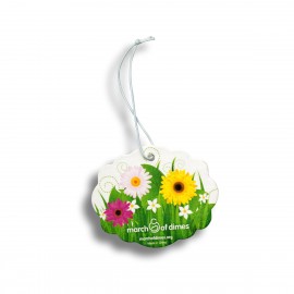 Flower Shape Air Freshener with Logo