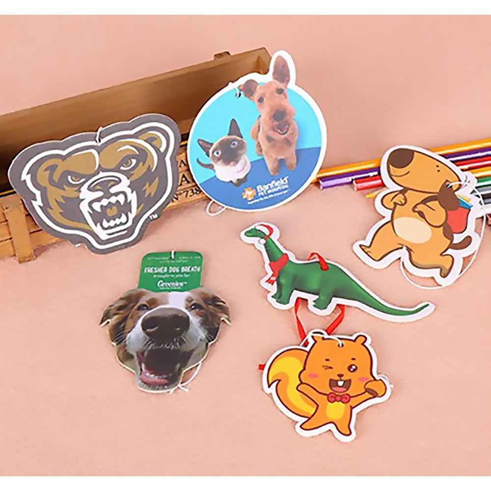 Custom Printed Air Freshener With Custom Logo And Scents 4" Max Size Customized Air Deodorizer Logo Imprinted Custom Printed Air Freshener With Custom Logo And Scents 4" Max Size Customized Air Deodorizer Logo Imprinted