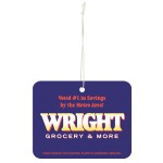 Logo Branded 3.5" x 2.75" Paper Air Freshener Tag - Rectangle