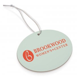 Paper Auto Air Freshener - Oval with Logo