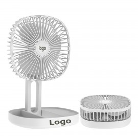 Logo Branded ABS Retractable USB Charging Fan  Logo Branded ABS Retractable USB Charging Fan