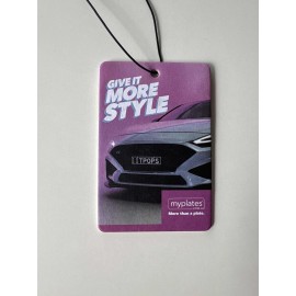 3'' x 4'' Rectangle Shaped Air Freshener with Logo