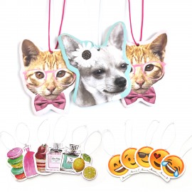 Custom Shaped Paper Air Freshener with Logo