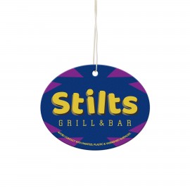 Promotional Horizontal Oval Shaped Air Fresheners