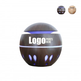Wood Grain Colorful Light Air Humidifier with Logo