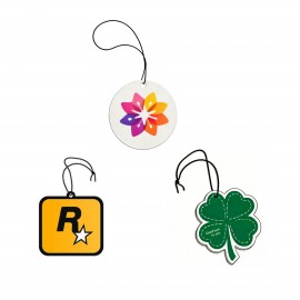 4" Die Cut Shape Custom Full Color Printed Air Freshener with Logo