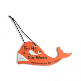 Whale Shape Air Freshener with Logo