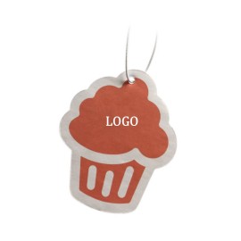 Cup Cake Shape Car Air Freshener with Logo  Cup Cake Shape Car Air Freshener with Logo