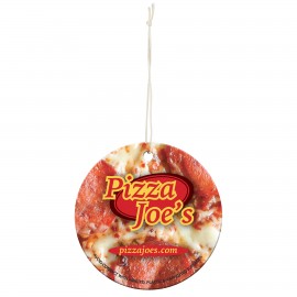 3" x 3" Paper Air Freshener - Circle with Logo