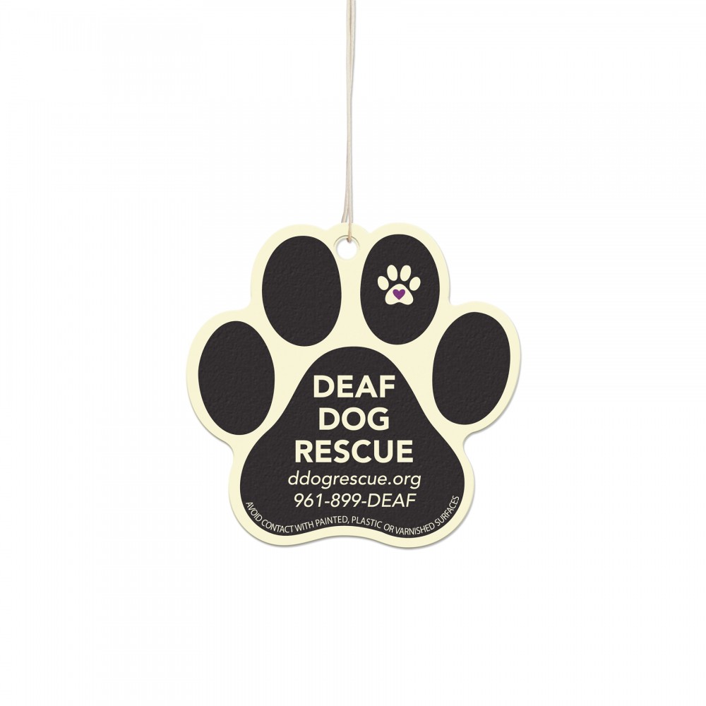 Paw Print Shaped Air Fresheners with Logo