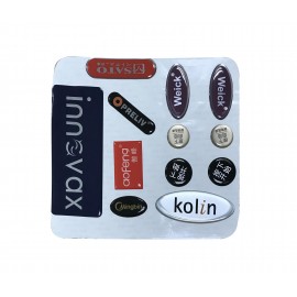 Domed Decals with Logo