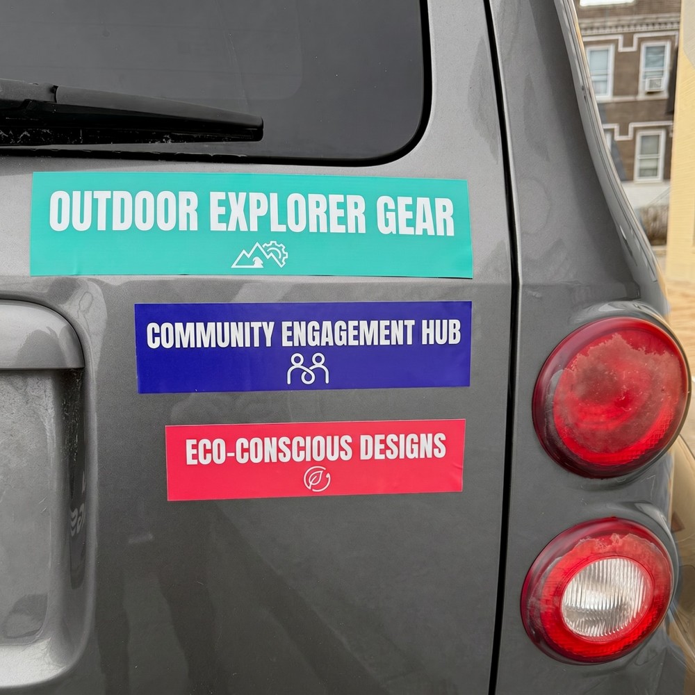 11.5" Printed Bumper Decal with Logo