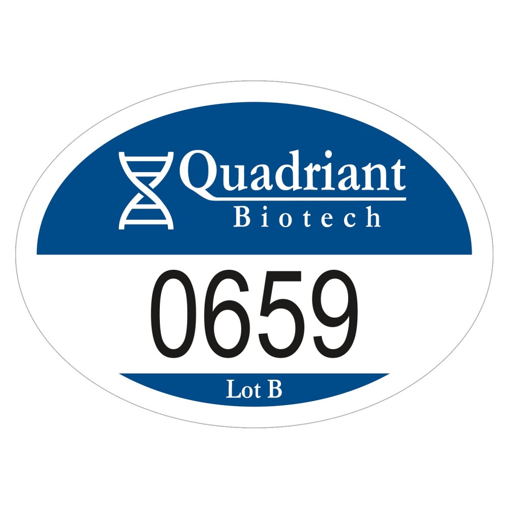 Outside Parking Permit | Oval | 2" x 2 3/4" | White Reflective | Numbered with Logo Outside Parking Permit | Oval | 2" x 2 3/4" | White Reflective | Numbered with Logo
