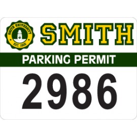 Kwik-Stik Security Window Decal (Spot Color) 0 to 6 sq. inches with Logo