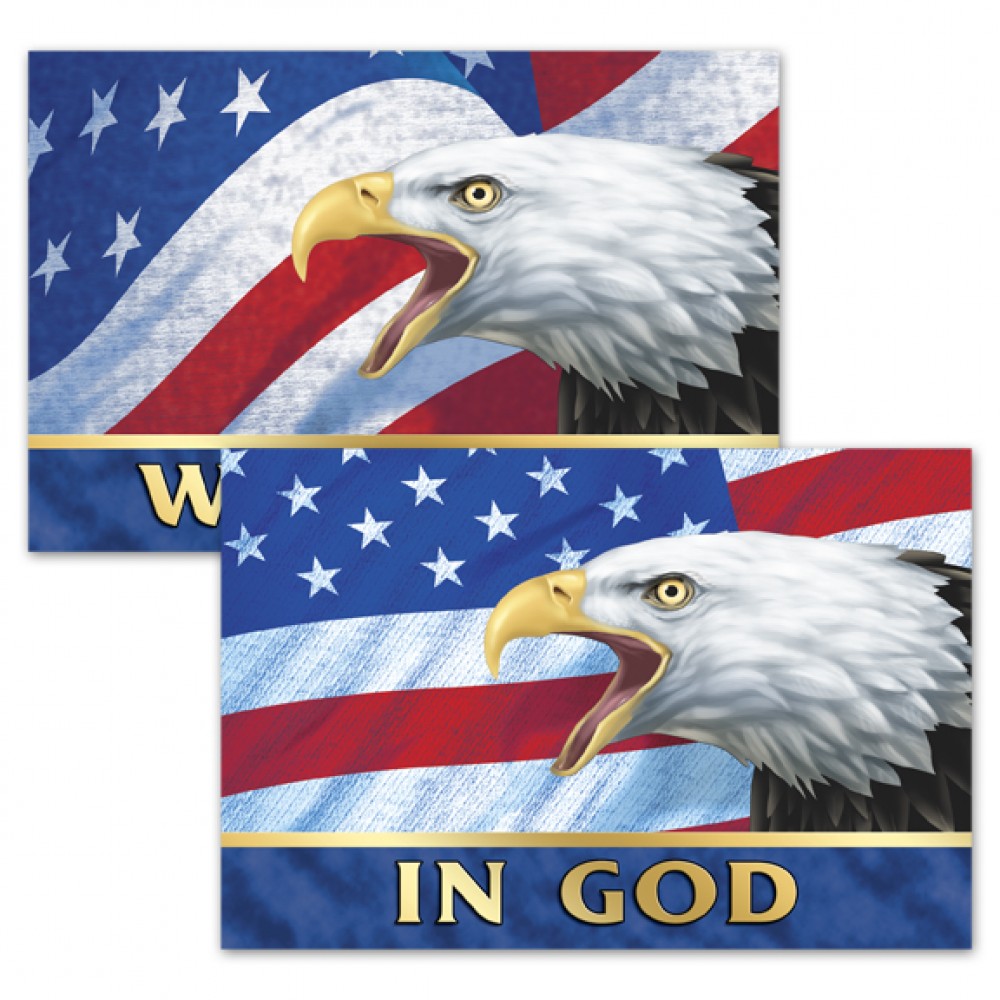 3D Lenticular Sticker / Patriotic Images w/Text "In God We Trust" (Imprinted)(6"x4") Custom Printed 3D Lenticular Sticker / Patriotic Images w/Text "In God We Trust" (Imprinted)(6"x4") Custom Printed