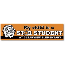 Promotional Rectangle Bumper Sticker (11"x3")