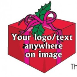 Personalized Christmas Gift Box Bumper Sticker  Personalized Christmas Gift Box Bumper Sticker