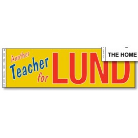 Customized Spot Color Rectangle Bumper Stickers (2 1/2"x9 1/4")