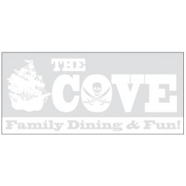 Clear Bumper Sticker w/Face Adhesive (7 1/2"x 3 3/4") with Logo  Clear Bumper Sticker w/Face Adhesive (7 1/2"x 3 3/4") with Logo