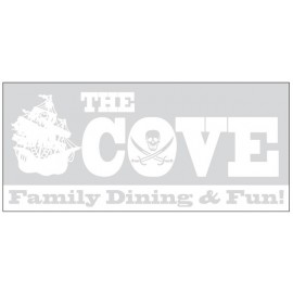 Clear Bumper Sticker w/Back Adhesive (7 1/2"x 3 3/4") with Logo  Clear Bumper Sticker w/Back Adhesive (7 1/2"x 3 3/4") with Logo