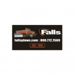 2" x 4" Rectangle White Vinyl Decal with Logo