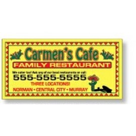 Logo Branded Vinyl Bumper Sticker (7 1/2"x 3 3/4")  Logo Branded Vinyl Bumper Sticker (7 1/2"x 3 3/4")