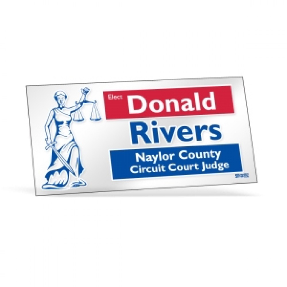 Logo Branded Clear Bumper Sticker | Rectangle | 3 3/4" x 7 1/2" | Clear Polyester