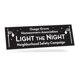 Personalized 1 Day Bumper Sticker | Rectangle | 3 3/4" x 11 1/2" | White Vinyl