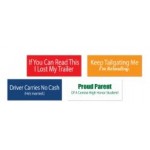 Logo Imprinted Custom Shape Decals / Labels / Sheets - Rolled