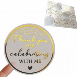 Personalized Round Custom Thank You Stickers
