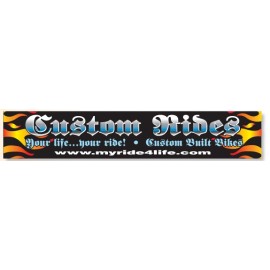 Customized 4 Color Process Bumper Sticker (15"x 2 3/4")  Customized 4 Color Process Bumper Sticker (15"x 2 3/4")