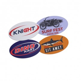 Custom Custom Bumper Stickers Oval - 1x1