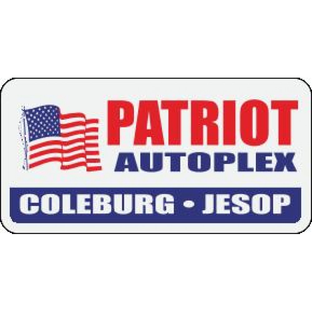 Custom White Reflective Auto Ad Decal (4"x 2")