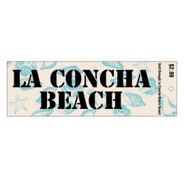 Face-Cut Vinyl Bumper Sticker w/Peg Hole (11 1/2" x 3 3/4") Custom Imprinted