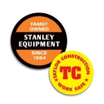 Hard Hat Decal (6.6 to 8 Square Inches) with Logo